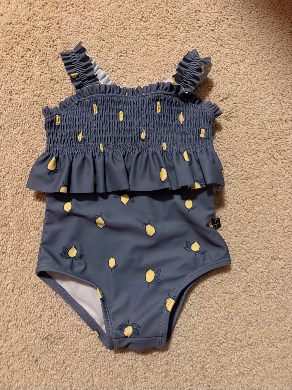 Modern Moments Lemon Ruffle One-Piece Swimsuit